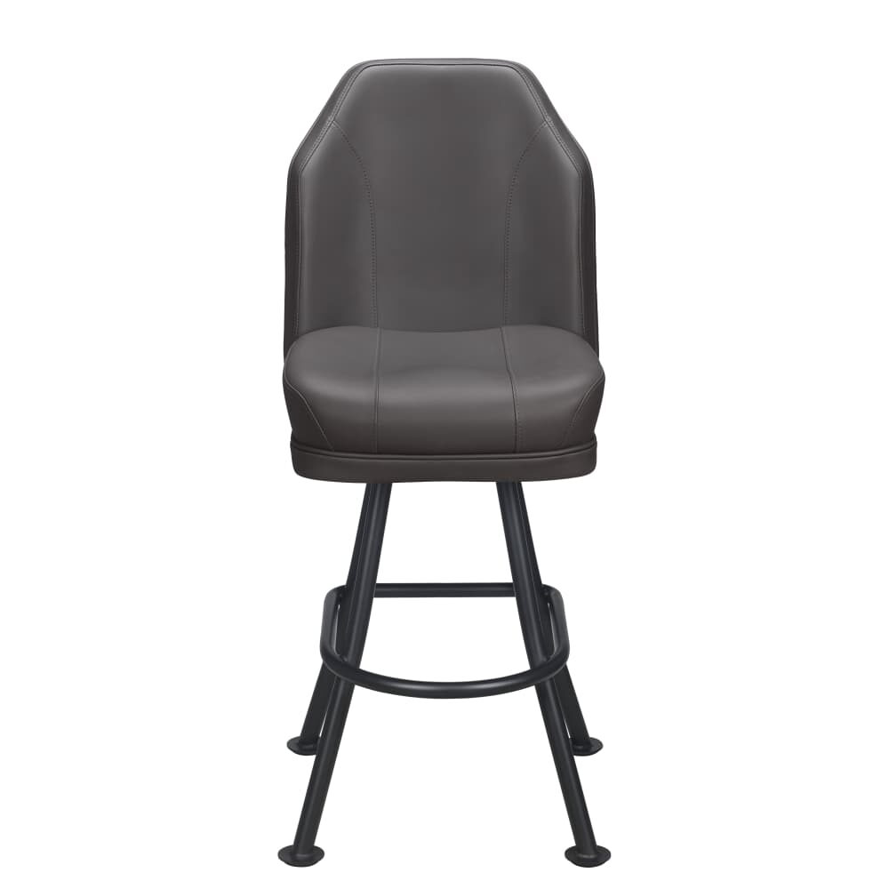 Giada Casino Bucket Bar Stool in Metal with Orbit Frame