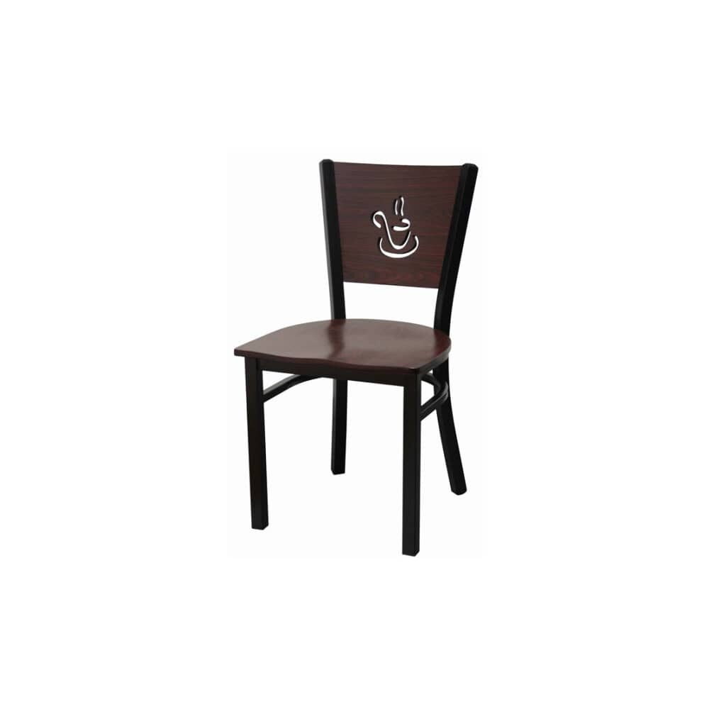 Coffee Cup Back Chair in Metal