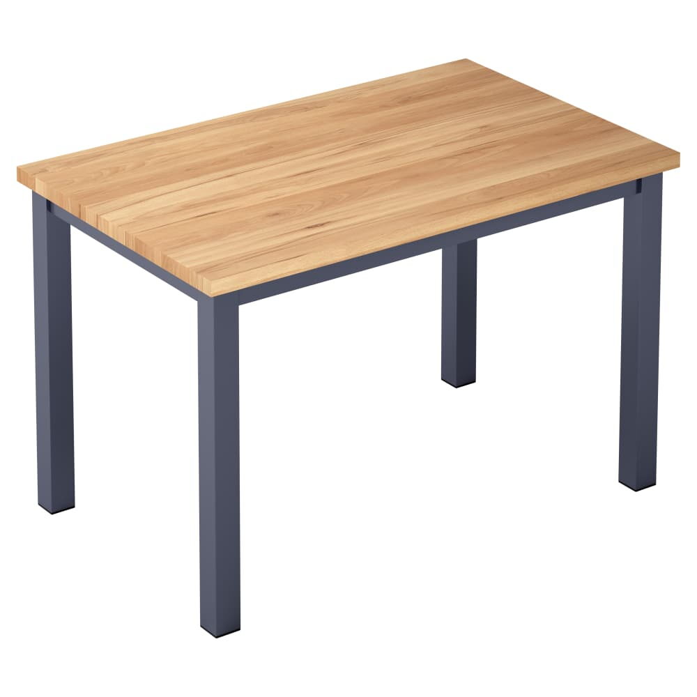 Ottis Table Set with Dark Gray Finish in Solid Wood