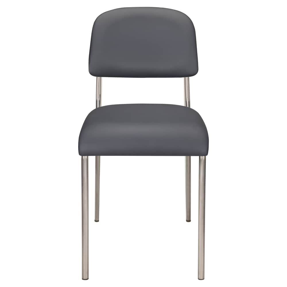 Nico Indoor Chair, Clear Coat Metal