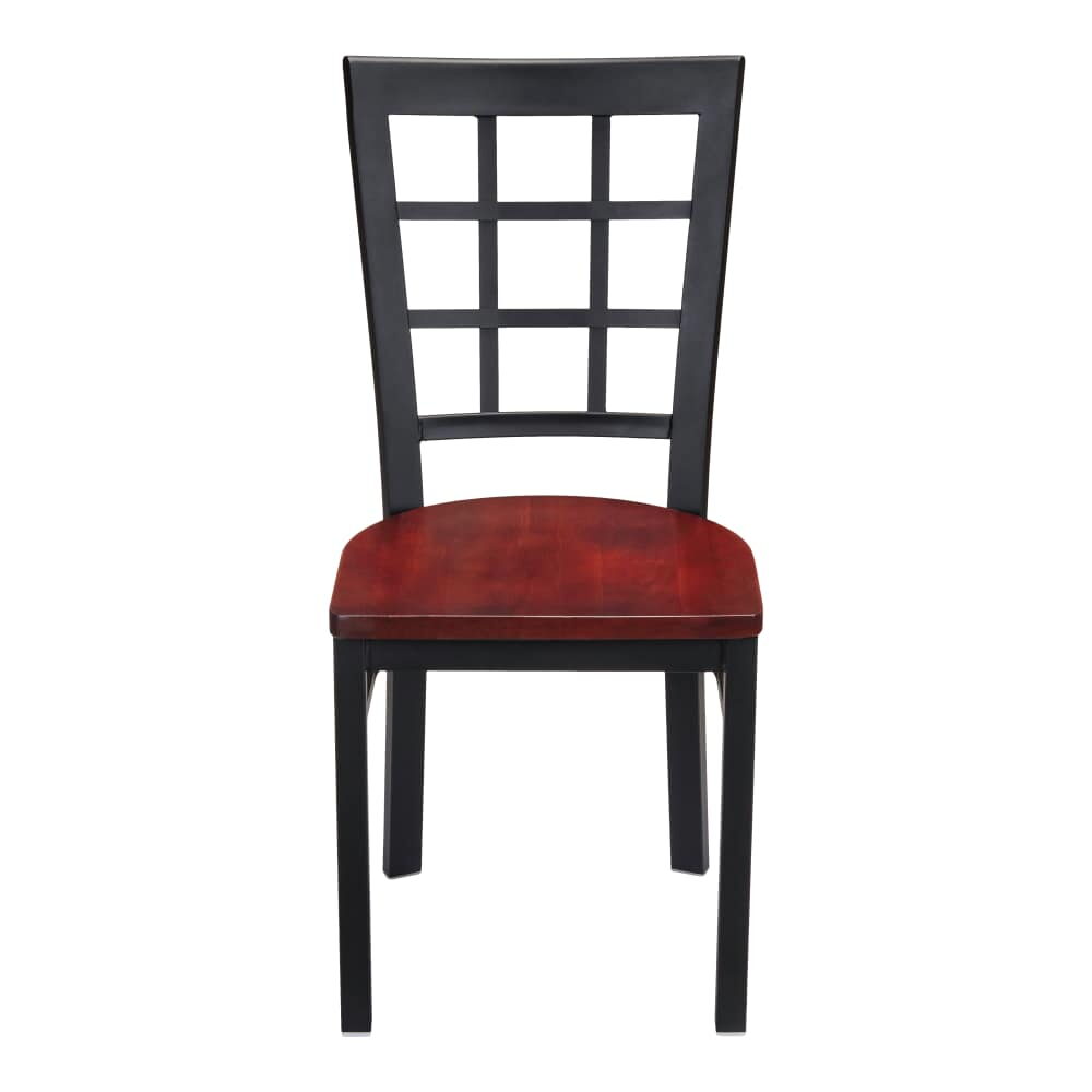 Window-Back Dining Chair in Metal
