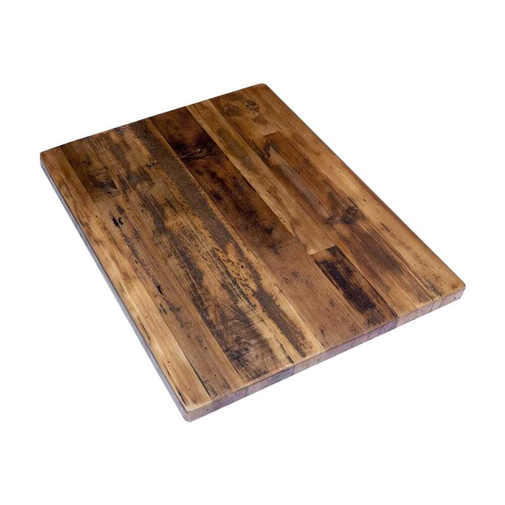 Industrial Series Plank Table Top in Reclaimed Wood