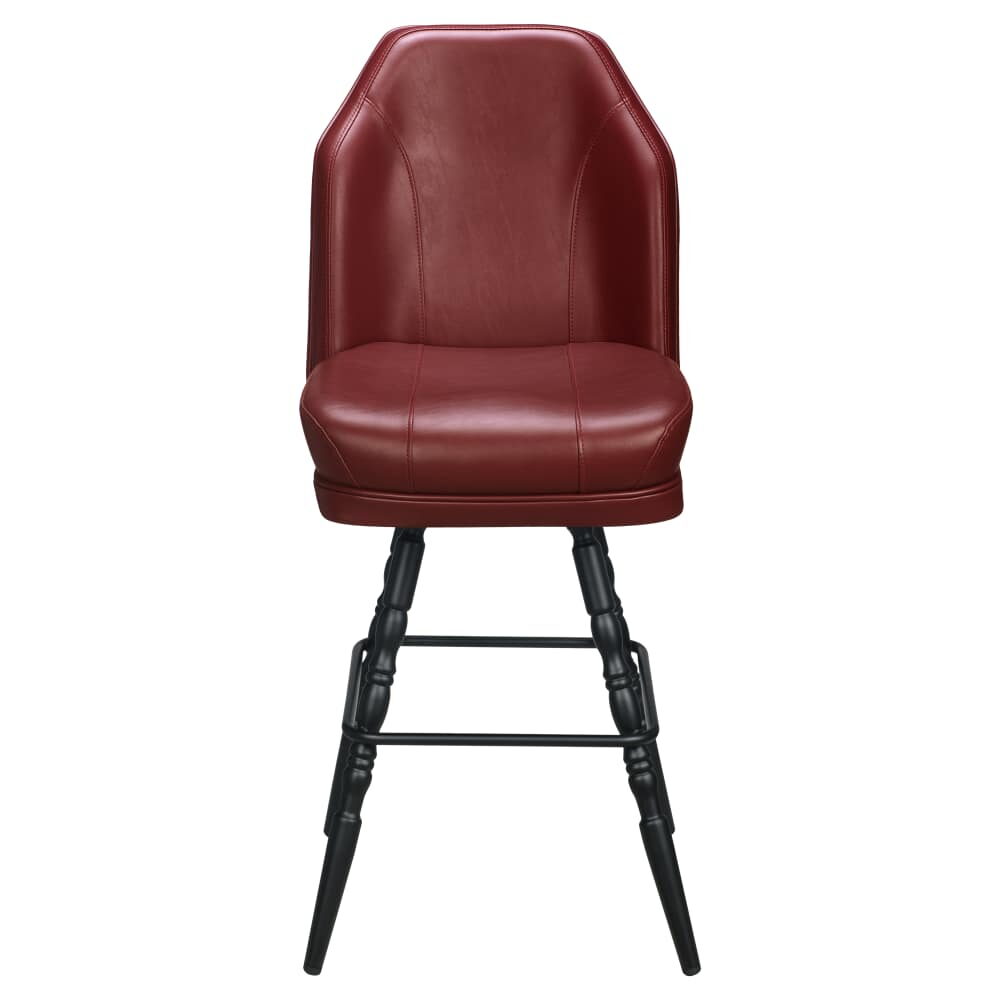 Giada Casino Bucket Bar Stool in Metal with Vintage Frame
