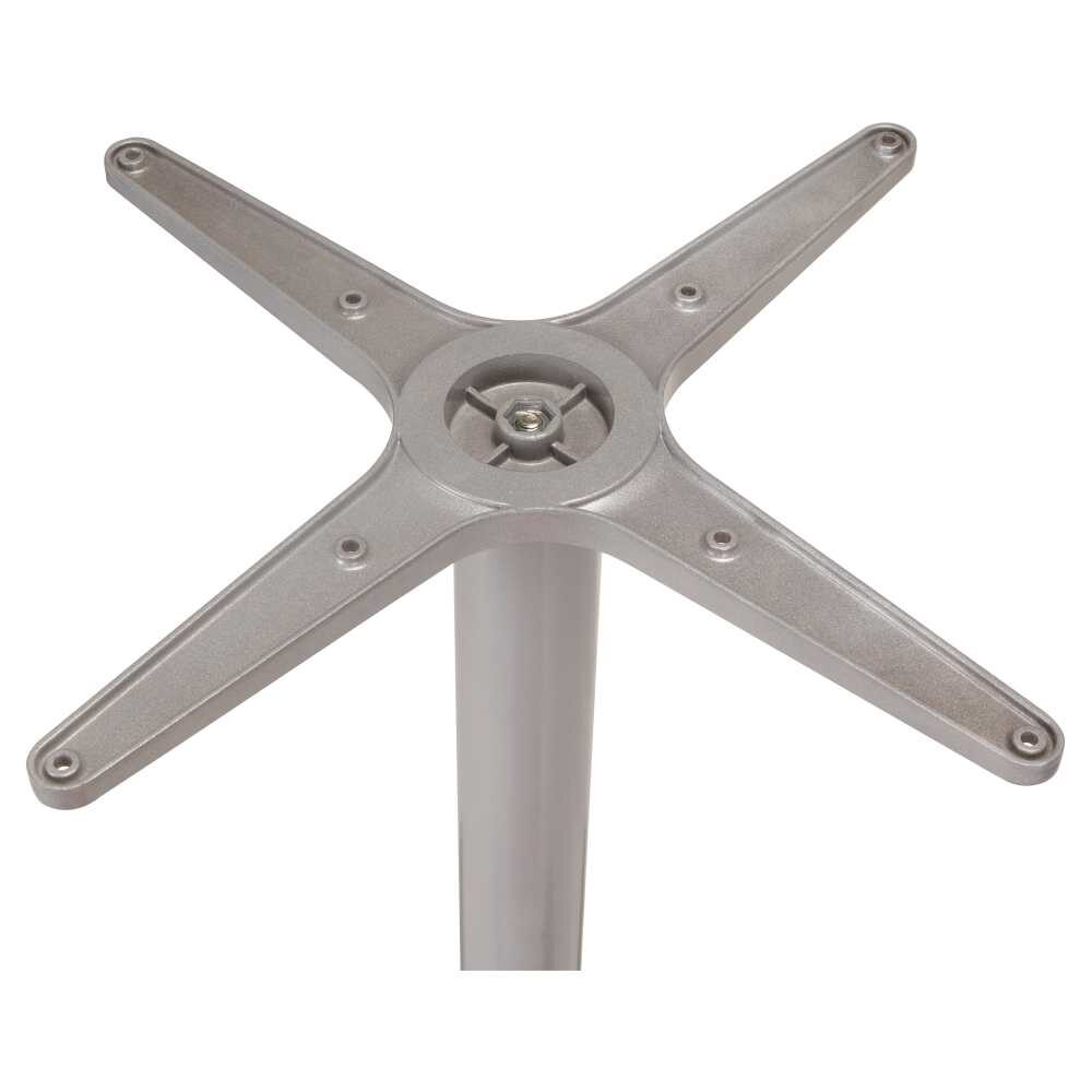 Modern Table Base with 42" Bar Height in Aluminum