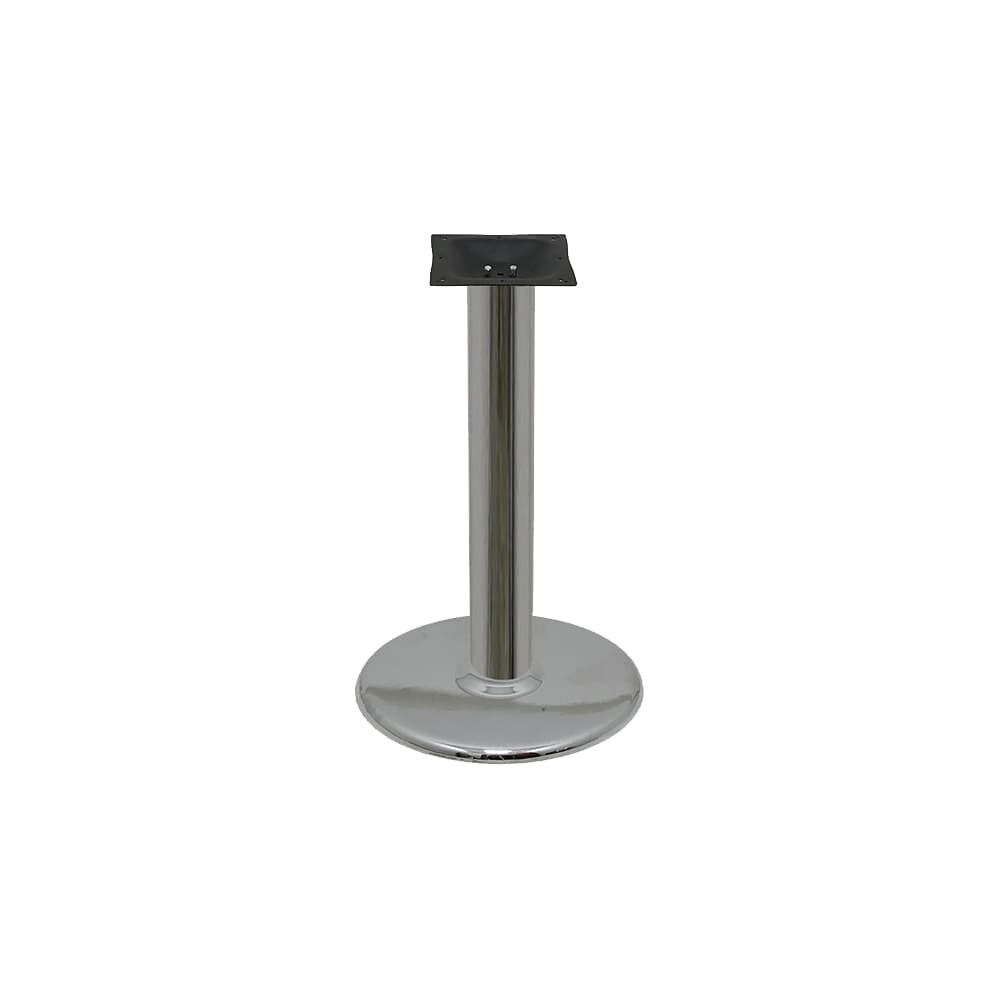 Round Table Base in Silver Chrome with Standard Height