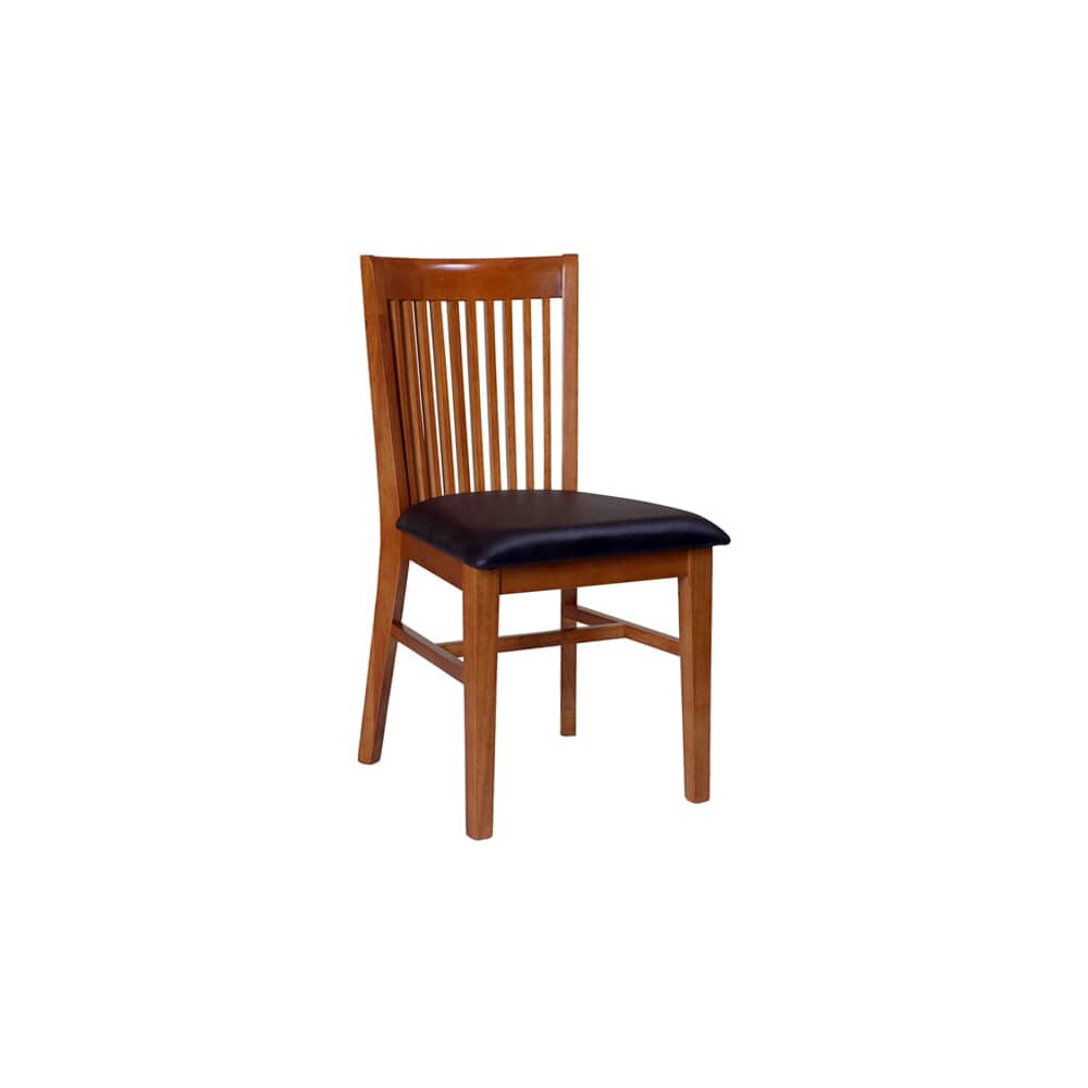 Elongated Back Chair in Wood