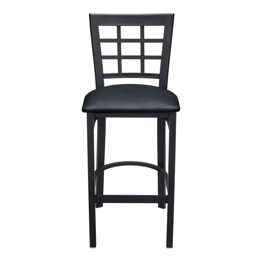 Window-Back Bar Stool in Metal