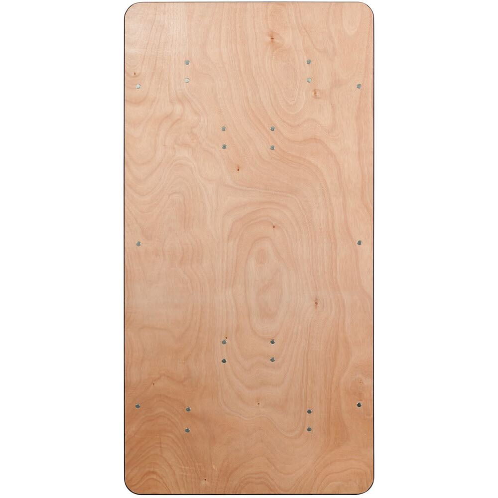 Folding Banquet Table in Natural Wood