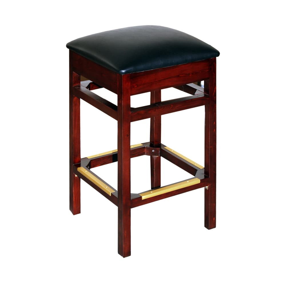 Backless Bar Stool in Wood