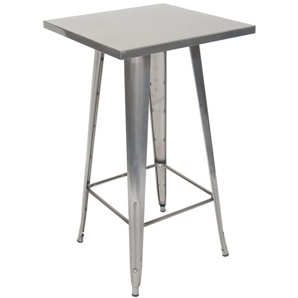 Bar Height Table in Metal with Clear Finish