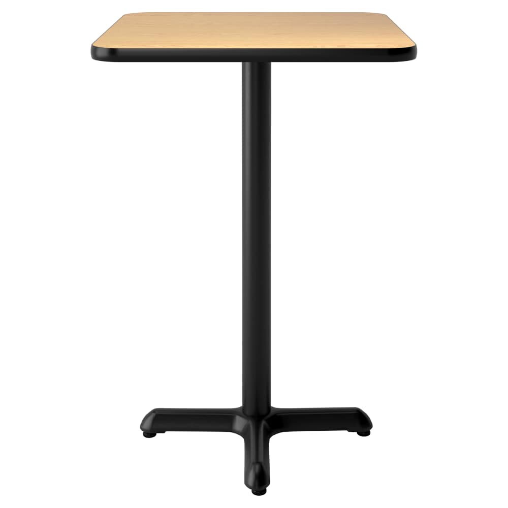 Bar Height Laminate Reversible Table in Oak and Walnut