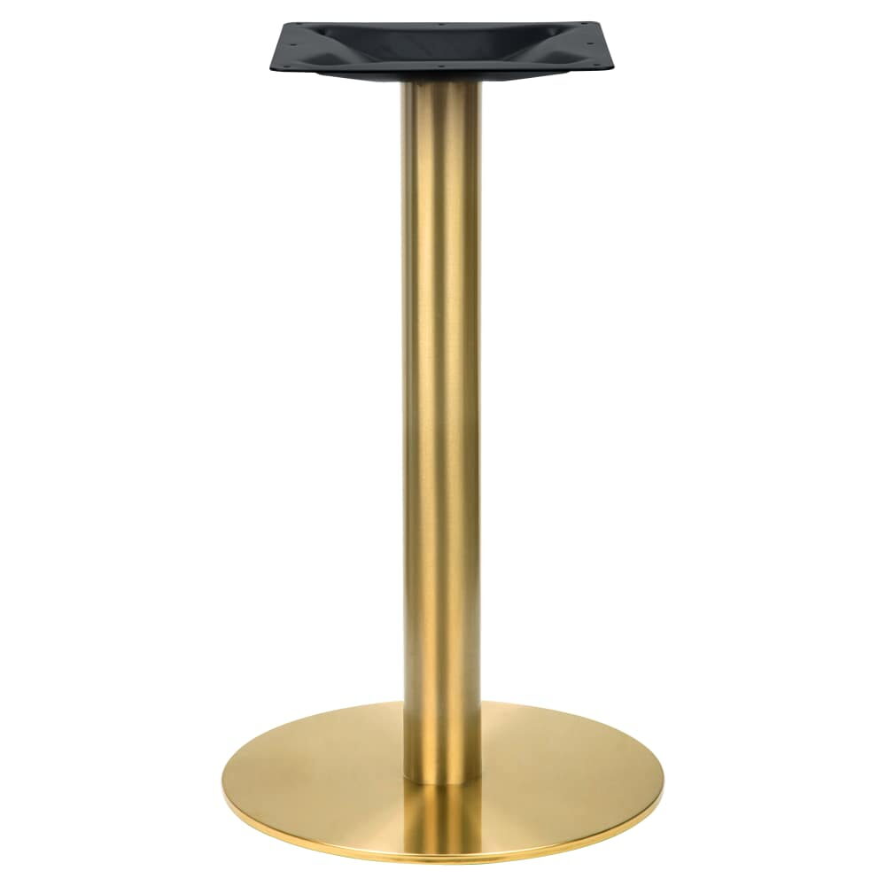Gold Stainless Steel Round Table Base with Standard Height