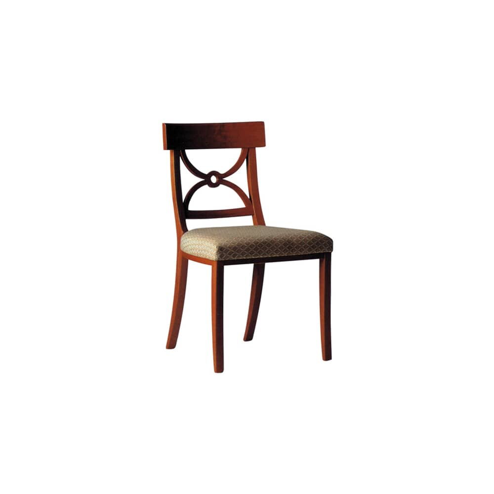 Hourglass Side Chair in Wood for Dining