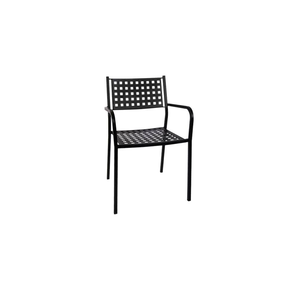 Matrix Back Chair for Patio with Armrest