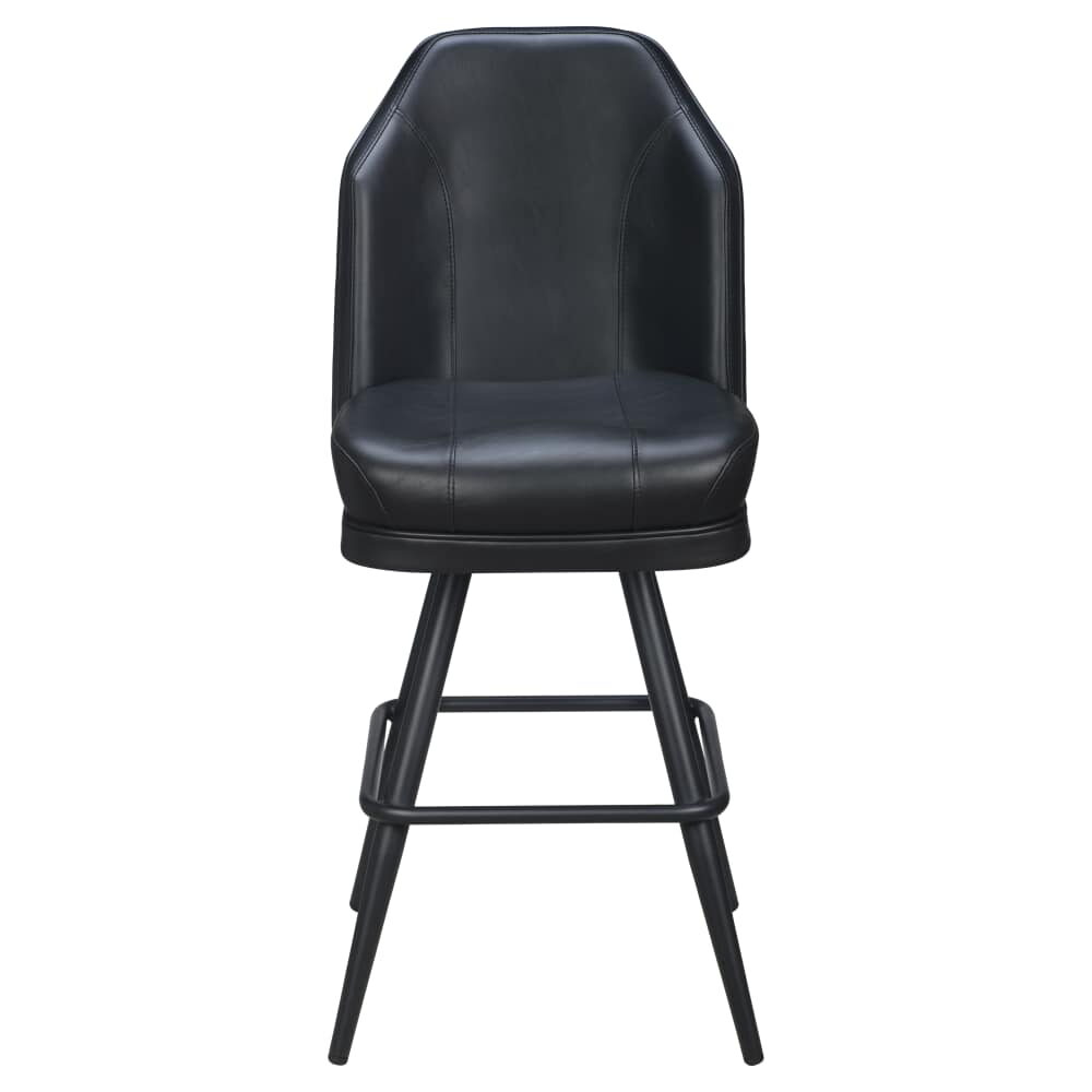 Giada Casino Bucket Bar Stool in Metal with Square Frame