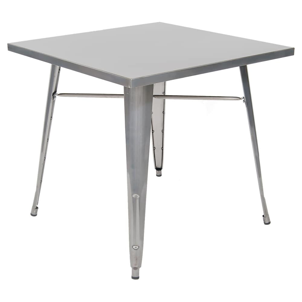 Clear Finish Table in Metal, Table Height