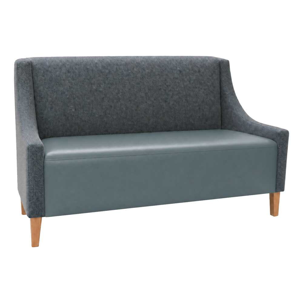 Torqela Lounge Booth, Plain-Back with Arms