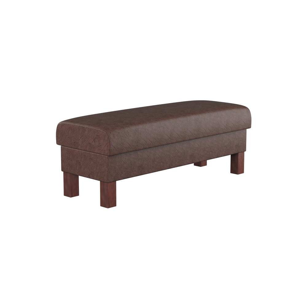 Plain Bench with Wood Legs for Waiting
