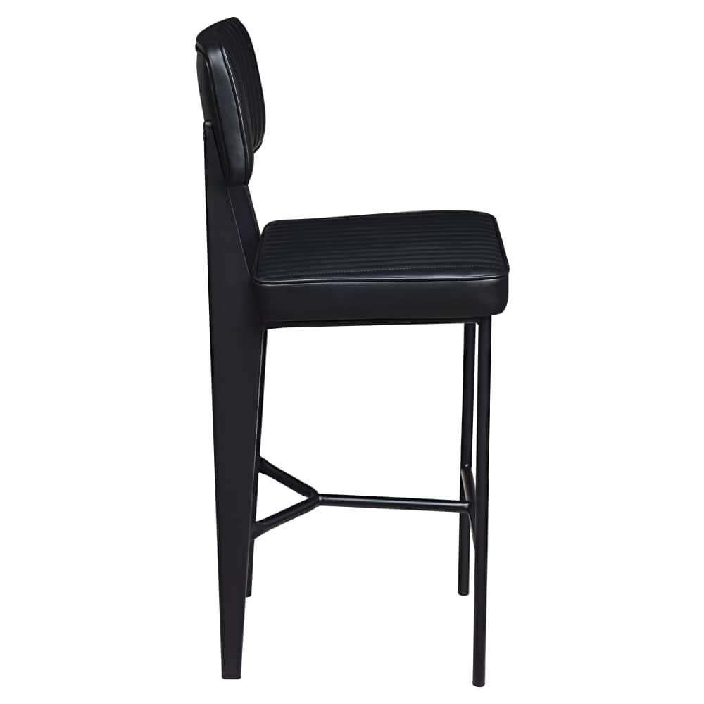 Leeds Padded Bar Stool in Metal