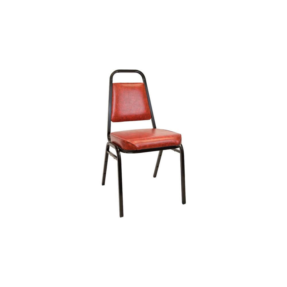 Stack Chair in Vinyl with 2.5" Thick Cushion