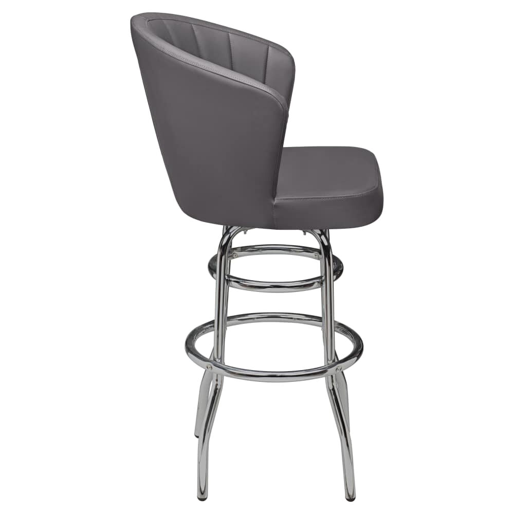 Aria Bar Stool with Chrome Frame, Swivel