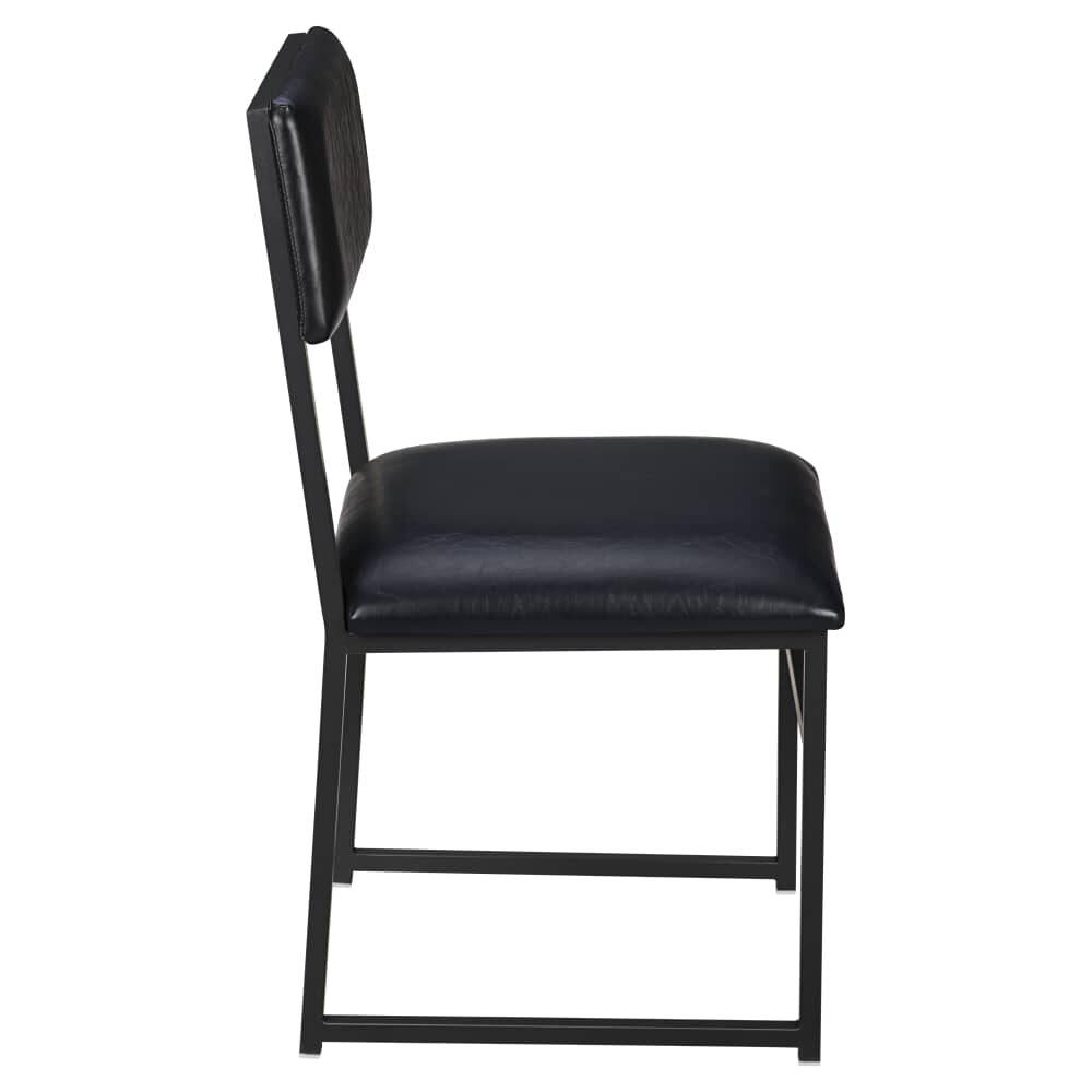 Indy Padded Back Chair in Metal