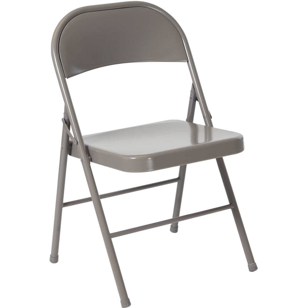 Double Braced Folding Chair in Metal
