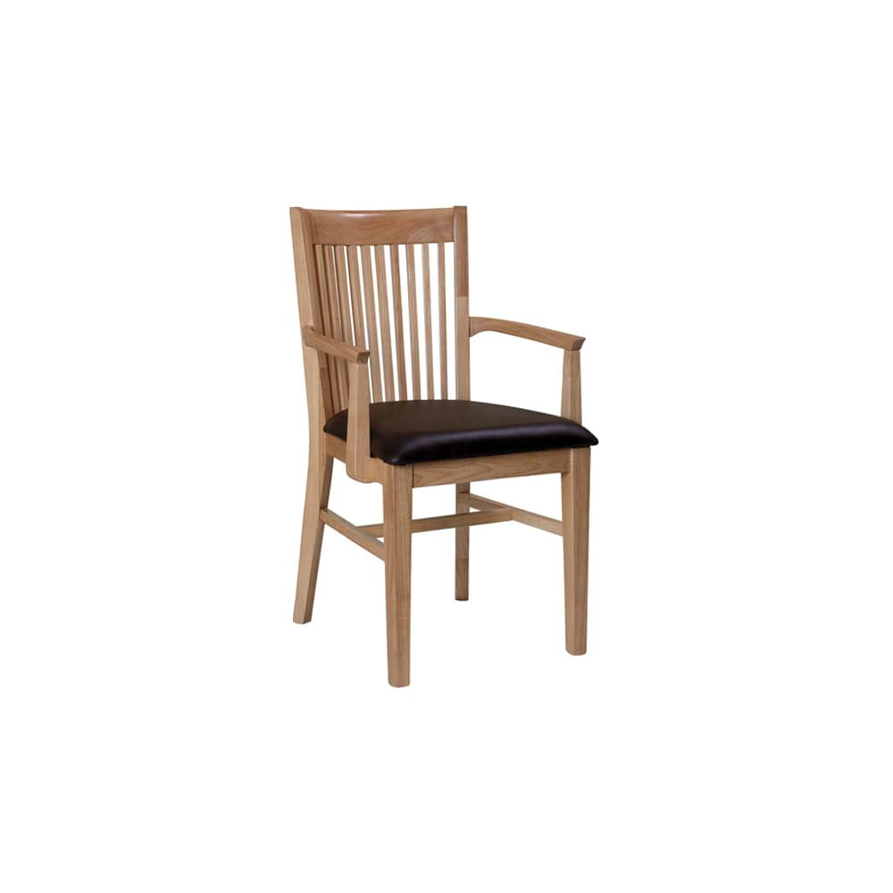 Vertical Slat-Back Armchair, Elongated