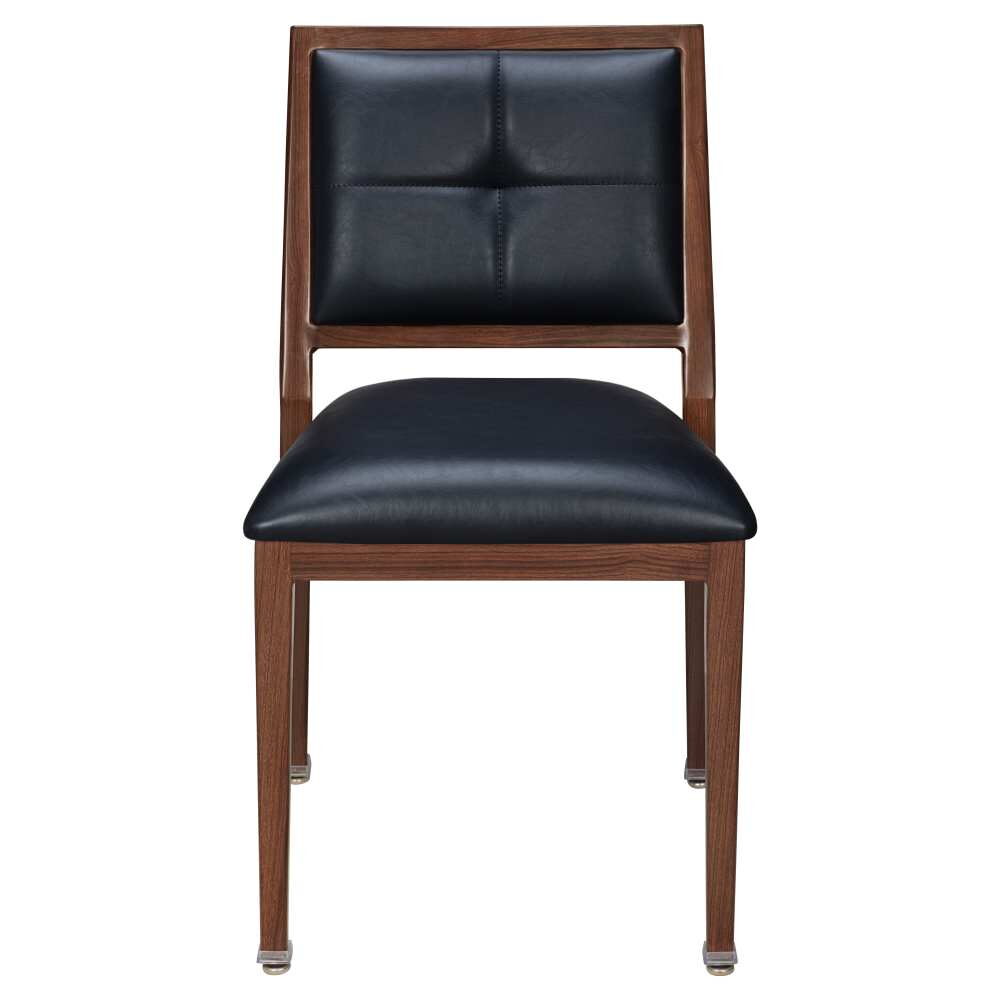 Milano Modern Stack Chair in Aluminum