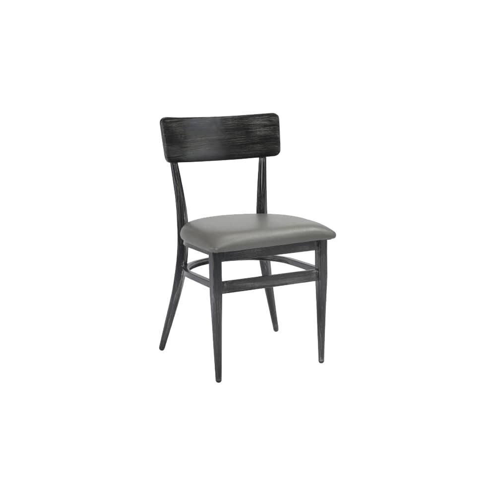 Urban Style Chair in Metal with Curved Back