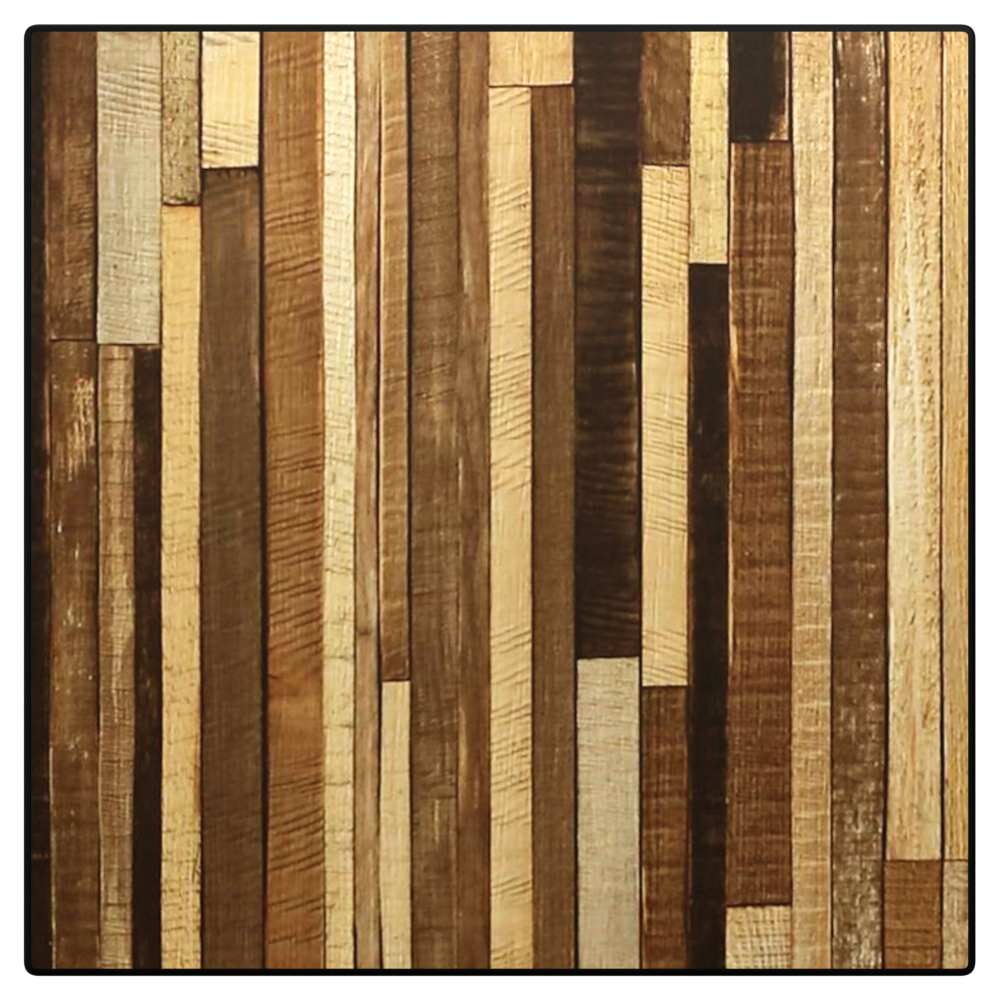Reclaimed Wood Resin Table Top for Outdoor with Phenolic Edge
