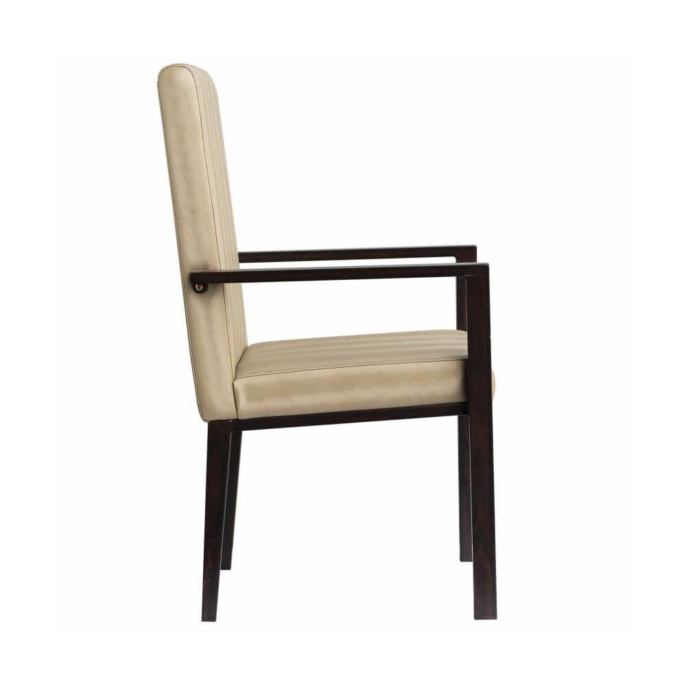 Celestino Deco Armchair in Padded Aluminum