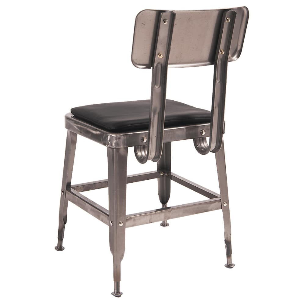 Laurie Bistro-Style Chair in Metal with Clear Finish