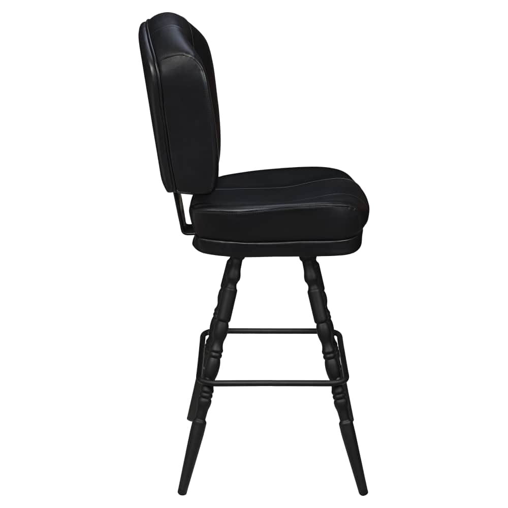 Lusso 3-Channel Casino Bucket Bar Stool in Metal with Vintage Frame