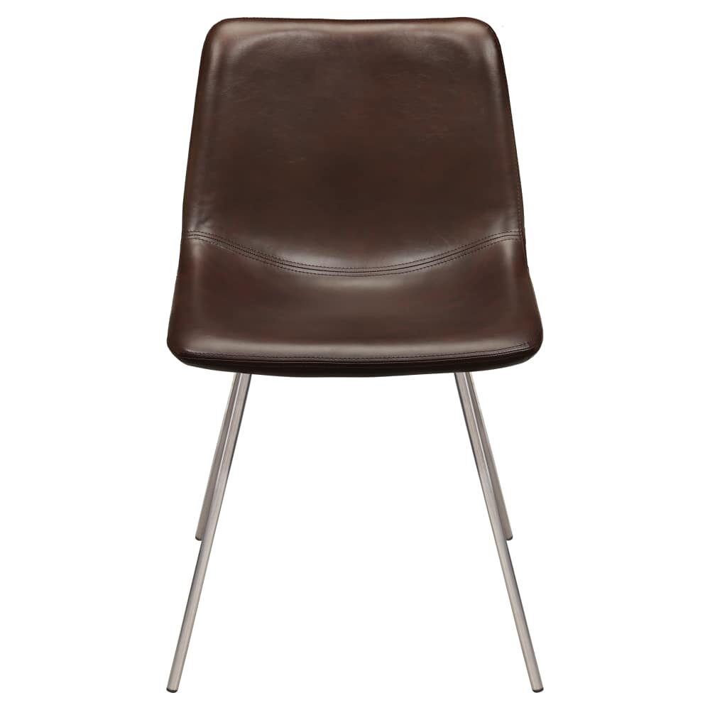 Luna Clear Coat Finish Chair in Metal