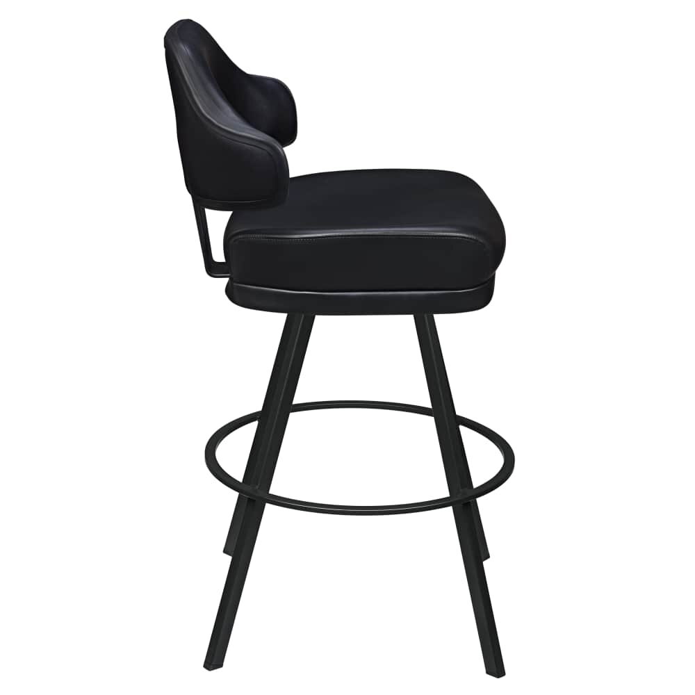 Gioco Casino Bucket Bar Stool in Metal with Circular Frame