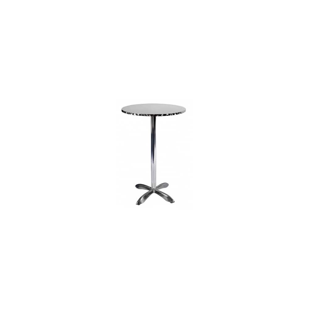 Stainless Steel Table in Bar Height with Base