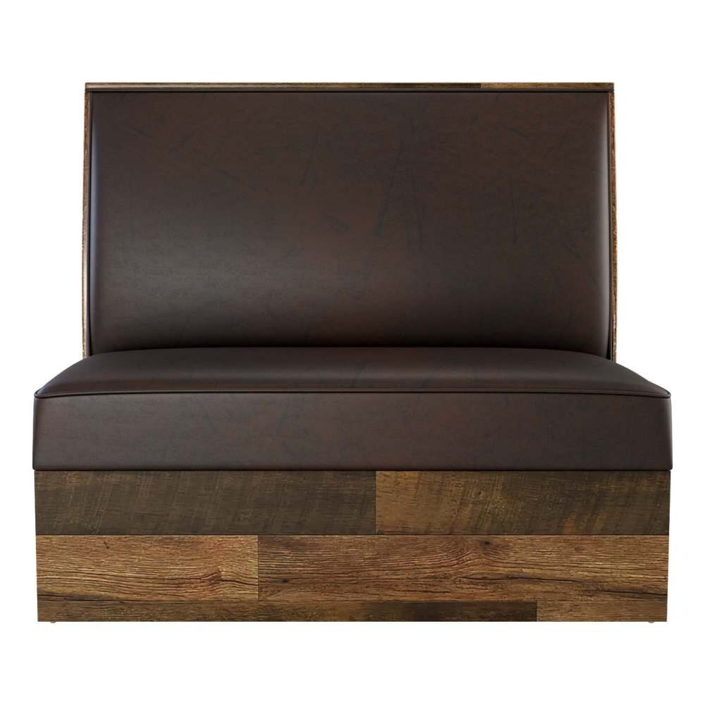 Reclaimed Style Booth with Plain-Back