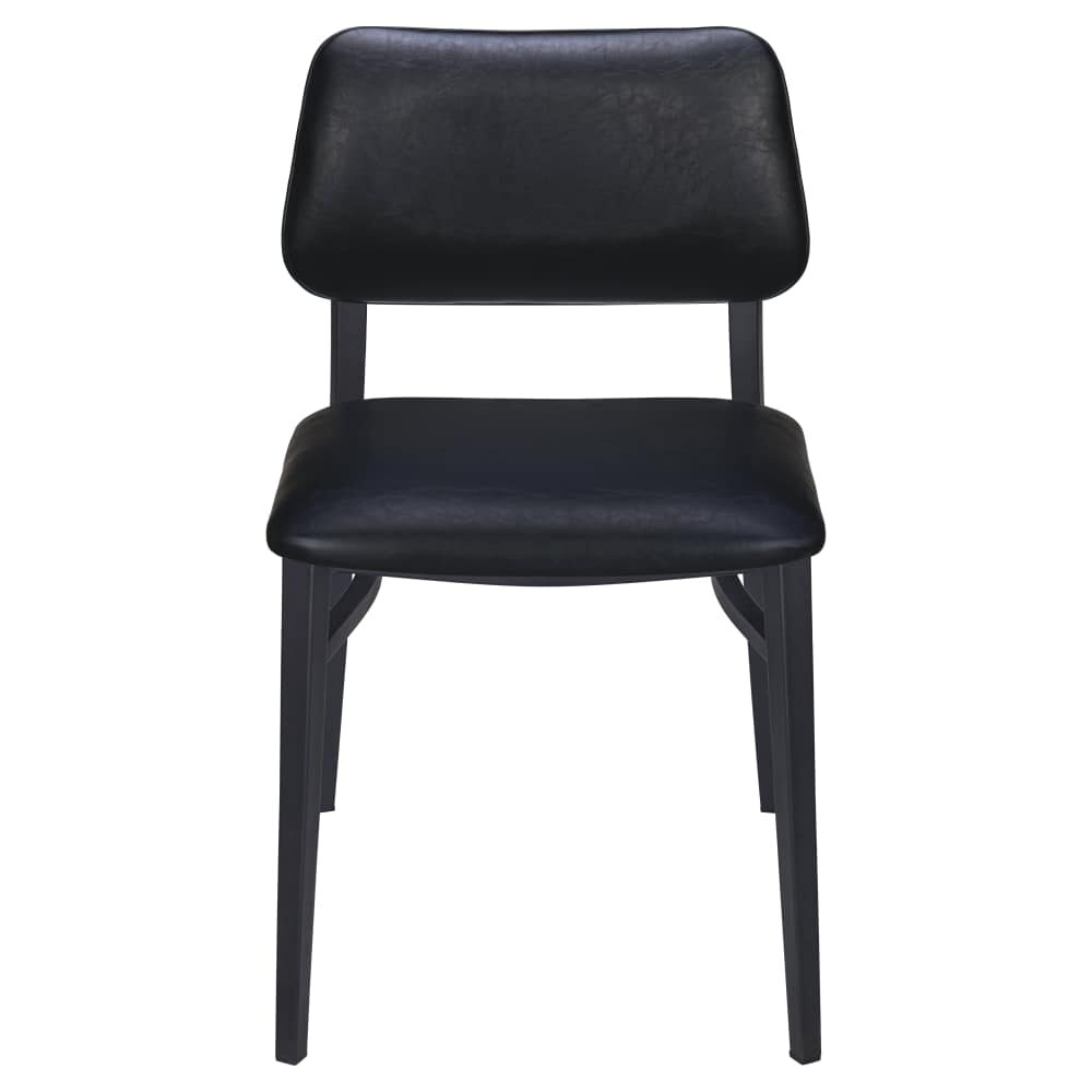 Luca Padded Back Chair in Metal