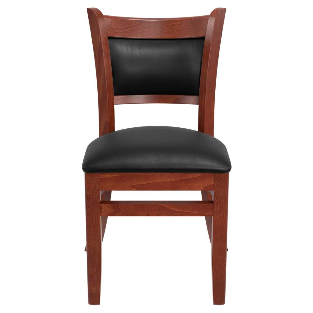 Padded Back Chair in Wood