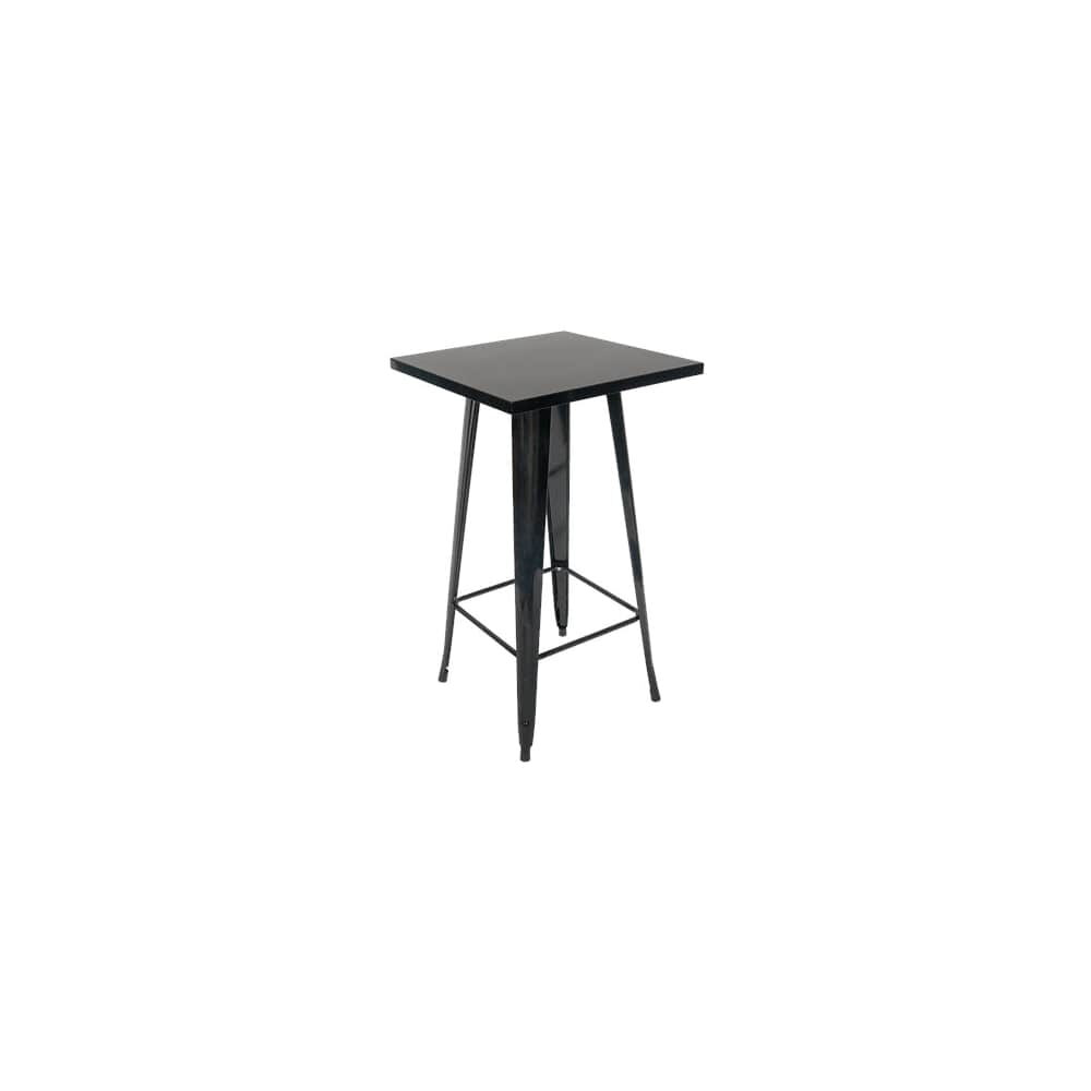 Bar Height Table in Metal with Black Finish