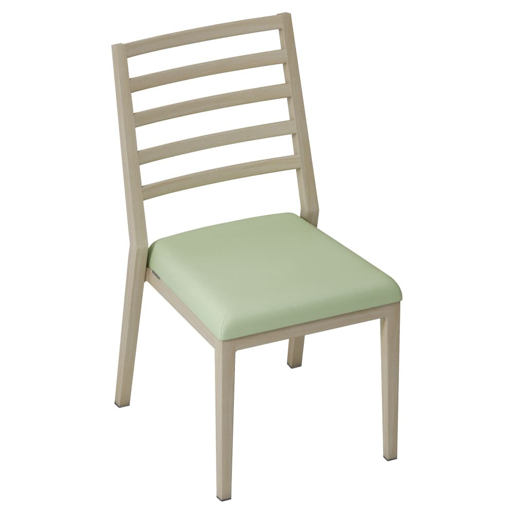 Ernest Ladder-Back Chair in Aluminum
