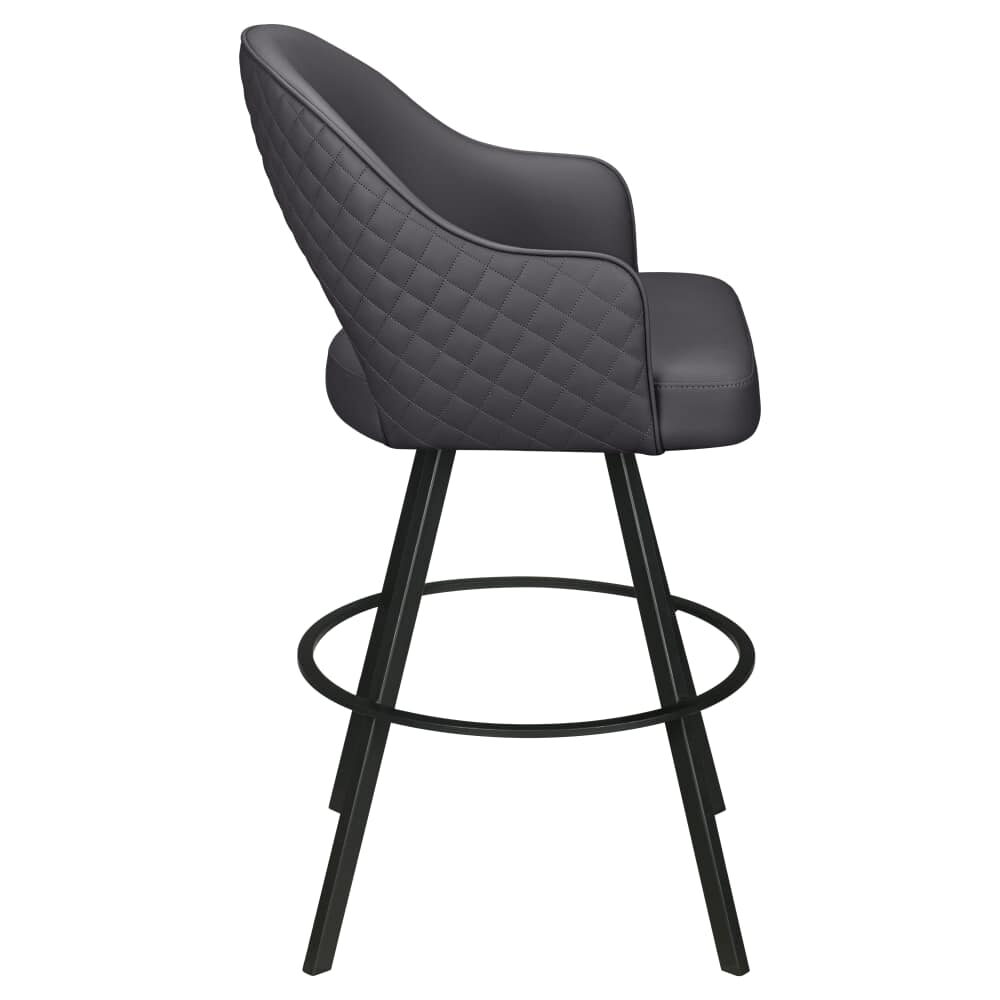 Invicta Bucket Swivel Bar Stool in Metal with Circular Frame