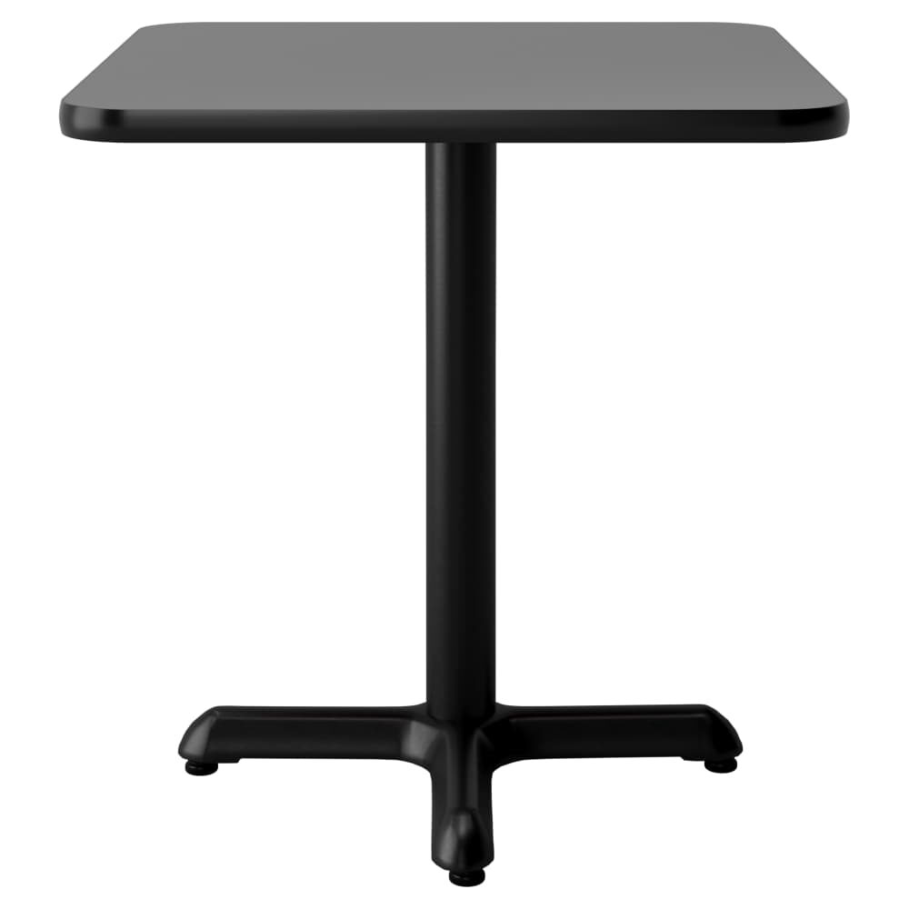 Laminate Table with Reversible Top in Black and Mahogany