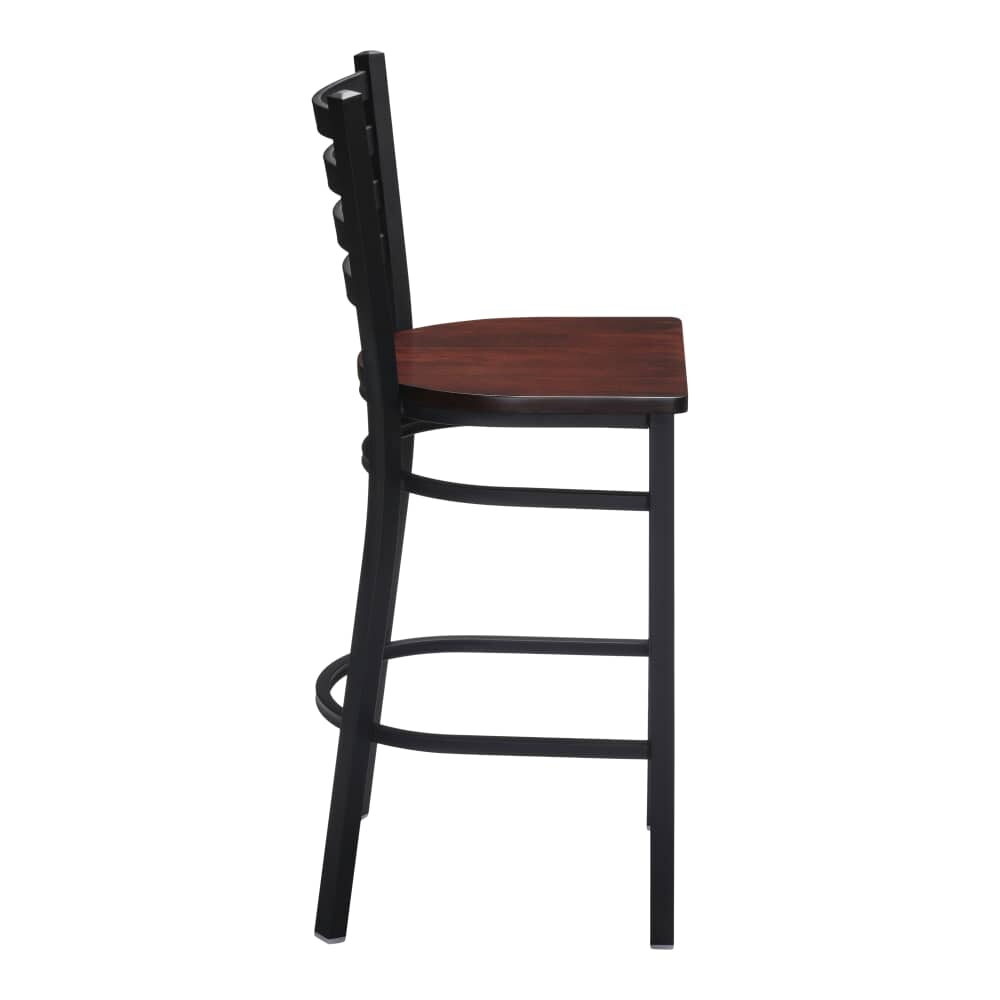 Ladder-Back Bar Stool in Metal