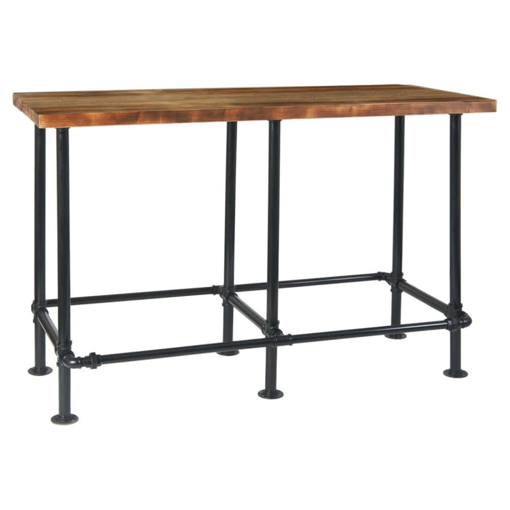 Industrial Series Bar-Height Table in Pinewood