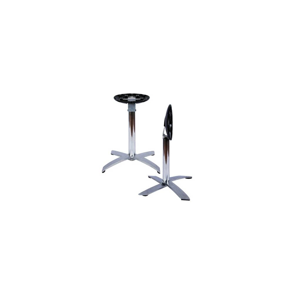 Foldable Designer Series Table Base in Aluminum