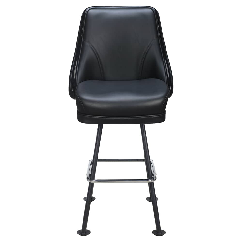 Regina Casino Bucket Bar Stool in Metal with Arched-Oval Frame