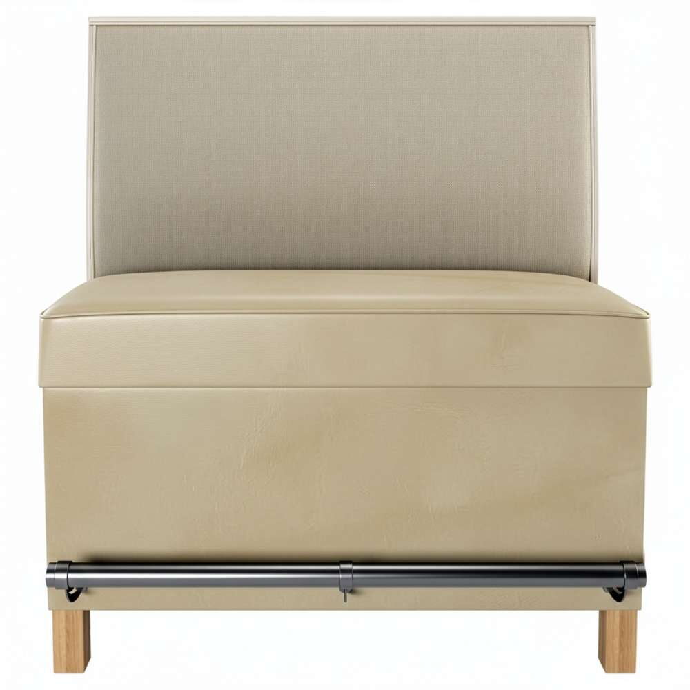 Plain-Back Single Bar Booths Set of 2