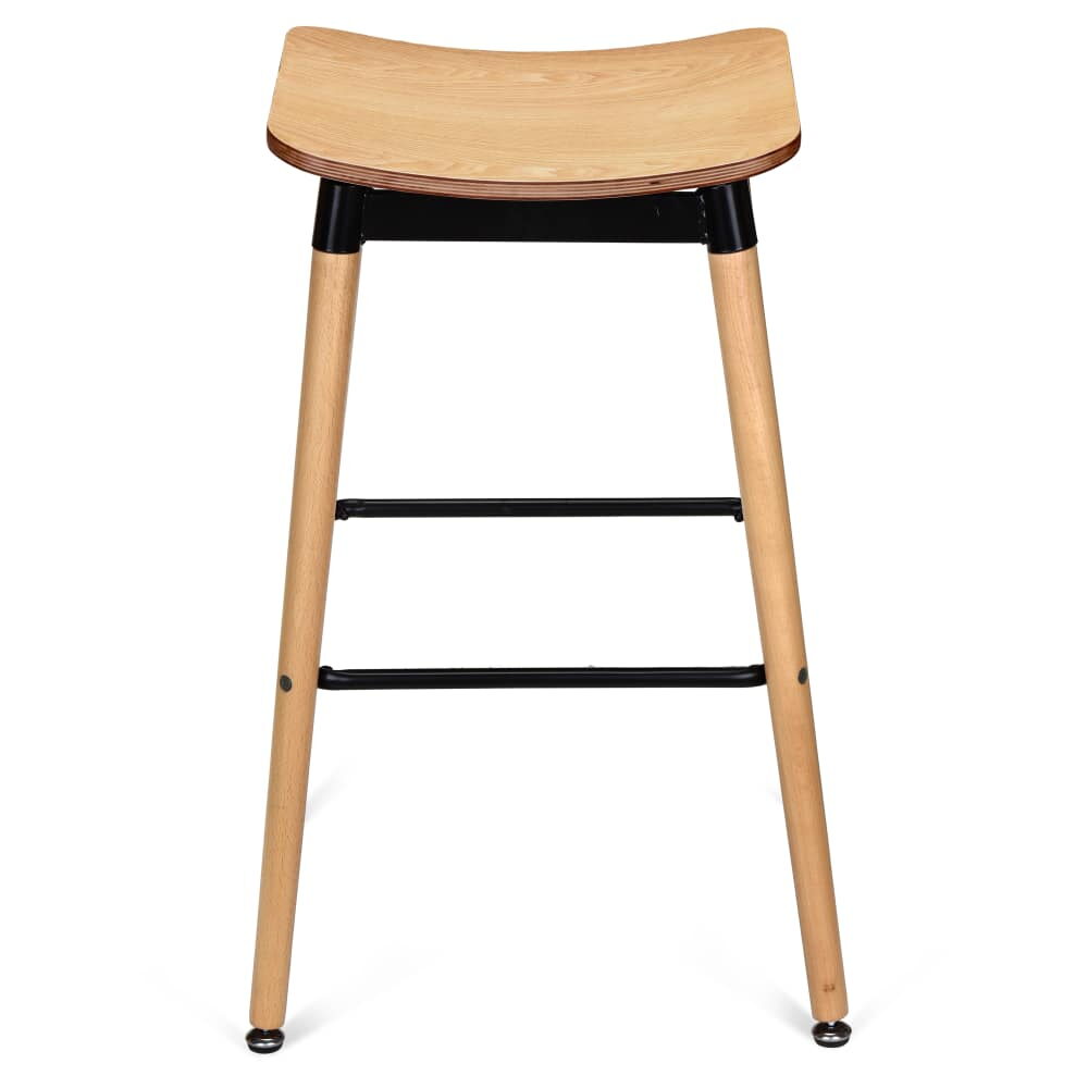 Slate Backless Bar Stool in Black
